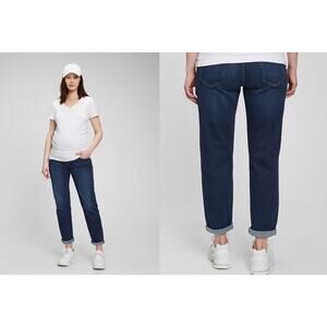 Gap Jeans Maternity True Waistband Full Panel Girlfriend Jeans Womens Size 29 8L